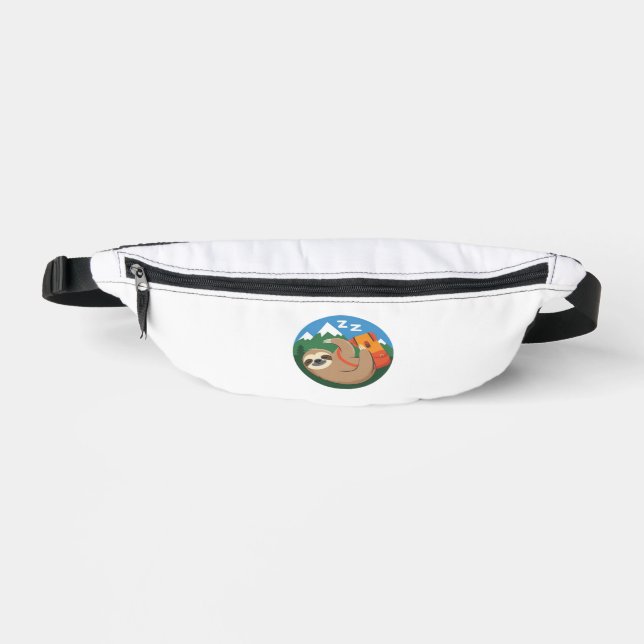 Funny Sloth Hiking Classic T-Shirt_2 Fanny Pack (Front)