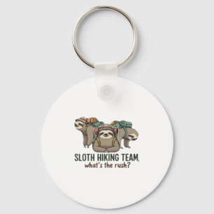 Funny Sloth Hiking Classic T-Shirt_5 Keychain