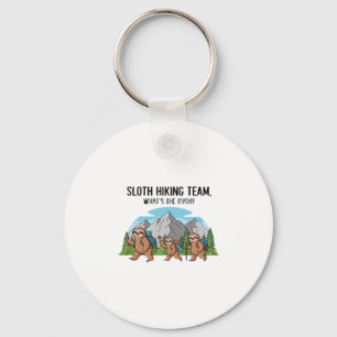 Funny Sloth Hiking Classic T-Shirt_6 Keychain
