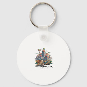 Funny Sloth Hiking Classic T-Shirt_7 Keychain