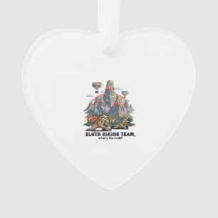 Funny Sloth Hiking Classic T-Shirt_7 Ornament