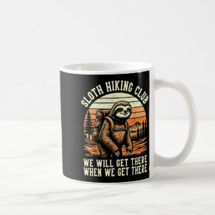 Funny Sloth Hiking Club Outdoor Hiker Men Women Vi Coffee Mug