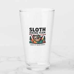 Funny Sloth Hiking - This funny sloth hiking gift  Glass