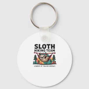 Funny Sloth Hiking - This funny sloth hiking gift  Keychain