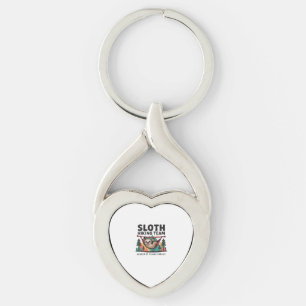 Funny Sloth Hiking - This funny sloth hiking gift  Keychain
