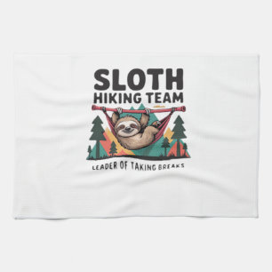 Funny Sloth Hiking - This funny sloth hiking gift  Kitchen Towel
