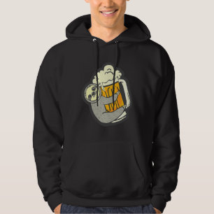 Funny Sloth Hugging A Beer Drinkers Hoodie