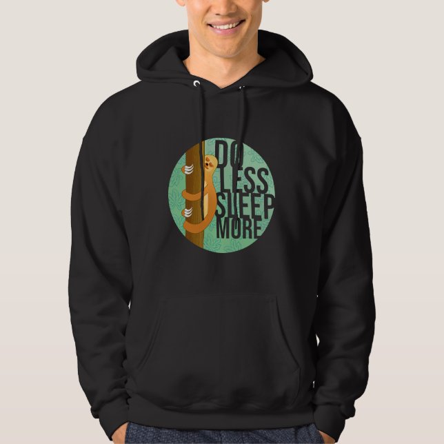 Funny Sloth Hugging Tree While Sleeping With Do Le Hoodie (Front)