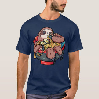Funny Sloth In Ramen Soup Bowl Ramen Noodles Premi T-Shirt