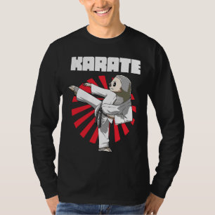 Funny Sloth Karate Nap Sloth Lazy T-Shirt