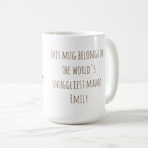 Funny Sloth Mom "Nap Like a Sloth" Cute Mom Gift Coffee Mug