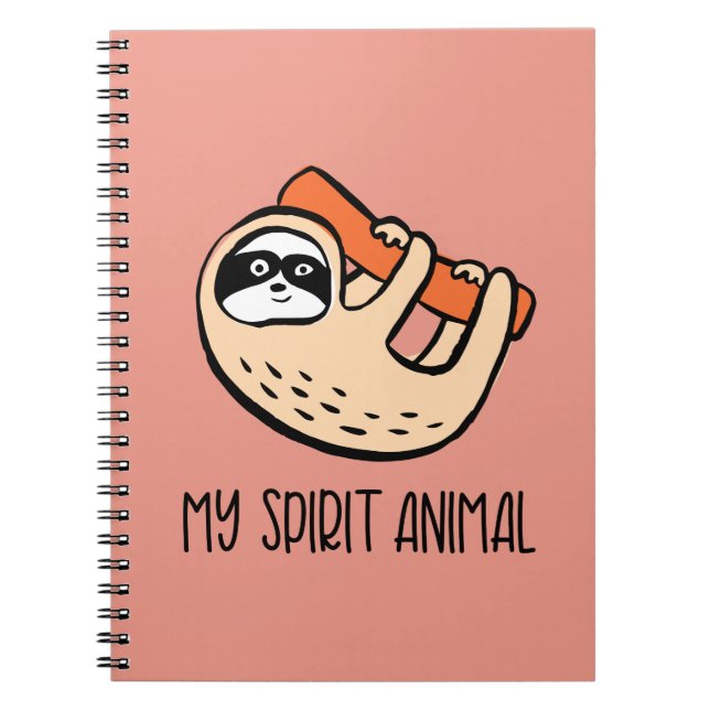 Funny sloth notebook (Front)