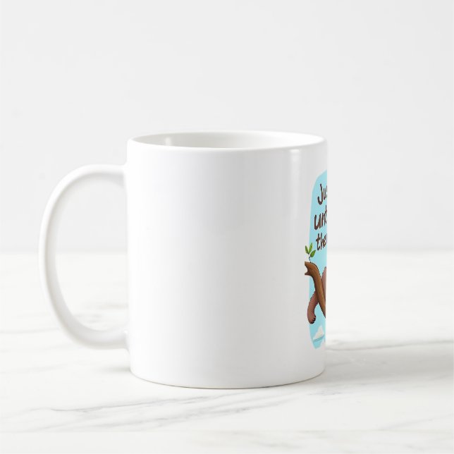 Funny Sloth on a Tree � Just Make It to Friday Ove Coffee Mug (Left)