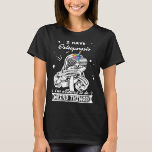 Funny Sloth Osteoporosis Warrior T-Shirt