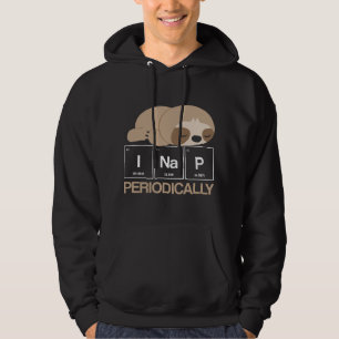 Funny Sloth Periodic Table Science Physics  Hoodie