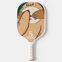 Funny Sloth Pickleball Personalized