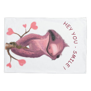 Funny Sloth Pillow Case - Custom Text