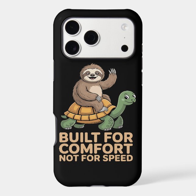Funny Sloth Riding Turtle (Back)