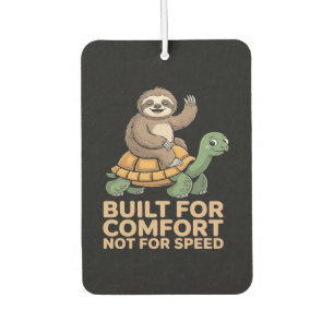 Funny Sloth Riding Turtle Air Freshener