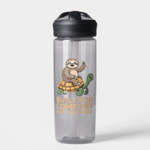 Funny Sloth Riding Turtle Water Bottle