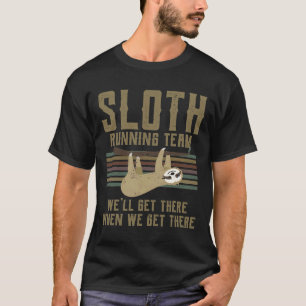 Funny Sloth Running Team Idea Vintage T-Shirt