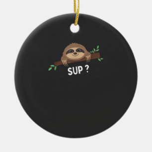 Funny Sloth Saying _ Sloth Costume _ Pet Animal Sl Ceramic Ornament