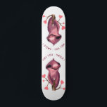 Funny Sloth Skateboard Smile - Custom Text<br><div class="desc">Funny Skateboard with Playful Sloth Smile Text Cartoon Drawing - Customizable - or Choose / Add Your Unique Text / Font / Colour / Size - Make Your Special Skateboards Gift - Resize and move or remove and add elements / image with Customization tool ! Drawing and Design by MIGNED....</div>