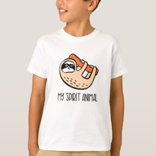 Funny sloth spirit animal kids' t-shirt