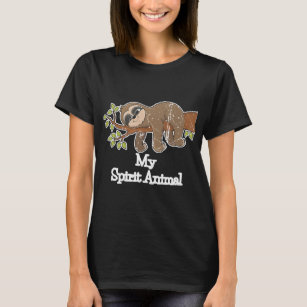 Funny Sloth Spirit Animal Lazy Animal T-Shirt