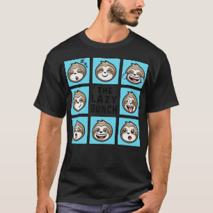 Funny Sloth THE LAZY BUNCH T-Shirt