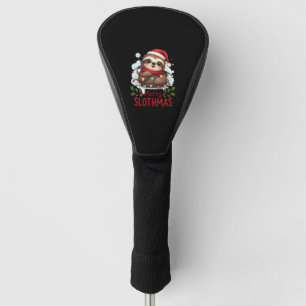 Funny Sloth Xmas Lights Merry Slothmas Sloth Chris Golf Head Cover