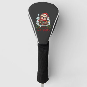 Funny Sloth Xmas Lights Merry Slothmas Sloth Chris Golf Head Cover