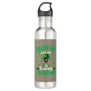 Funny Sloths Are My Lucky Charms Sloth St Patrick' 710 Ml Water Bottle