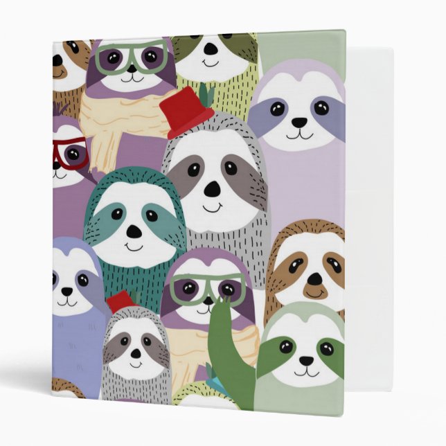 Funny Sloths Binder (Front/Inside)
