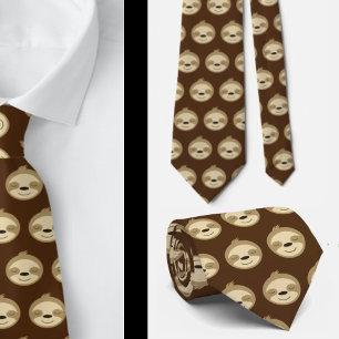 Funny Sloths Gag Gift Neck Tie Necktie