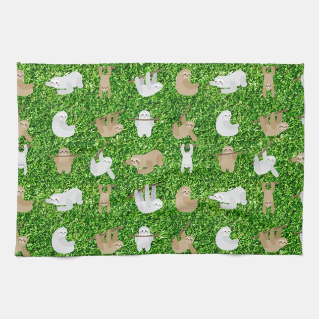 funny sloths kitchen towel (Horizontal)