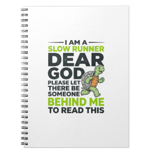 Funny Slow Runner Turtle Quote Vintage Engraving D Notebook