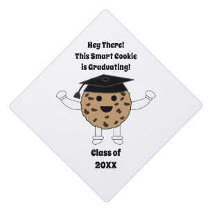Funny Smart Cookie Graduating Personalize Graduation Cap Topper