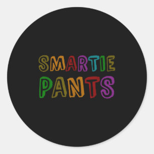 Funny Smartie Pants S College Kids Six Seven Rocks Classic Round Sticker