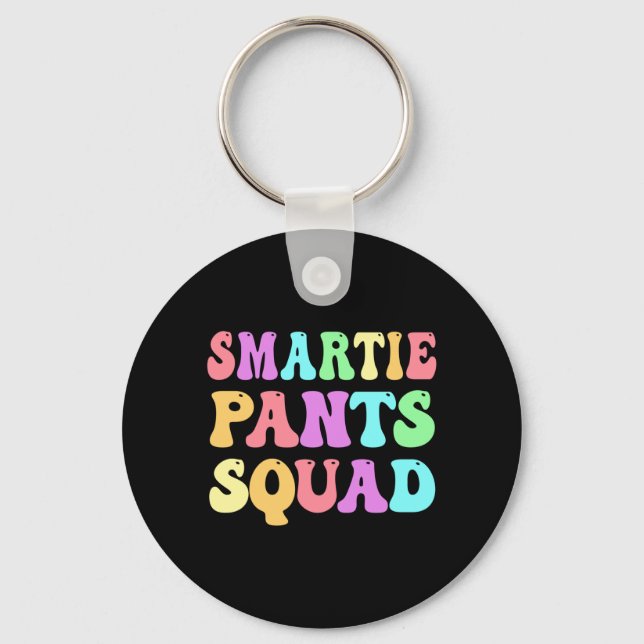 Funny Smartie Pants Squad S Technology Graduation Keychain (Front)