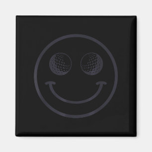 Funny Smile Golf Ball Men Women Cute Player Golfer Magnet