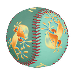 Funny Smiling Gecko + your background & ideas Baseball