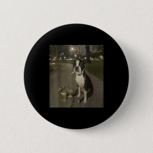 Funny Smoking Dog Meme Cigarette Gen Z Meme Dog Lo 2 Inch Round Button