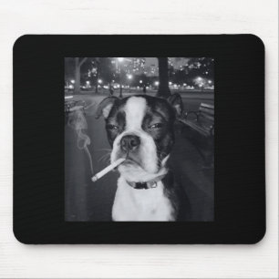 Funny Smoking Dog Meme Cigarette Gen Z Meme Dog Lo Mouse Pad