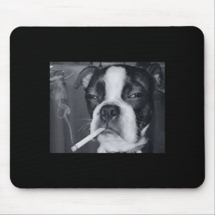 Funny Smoking Dog Meme Cigarette Gen Z Meme Dog Lo Mouse Pad
