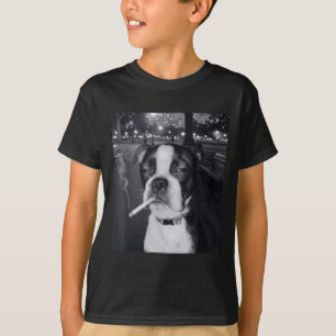 Funny Smoking Dog Meme Cigarette Gen Z Meme Dog Lo T-Shirt