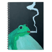 Funny Smoking Frog | Quirky Meme Animal