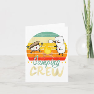 Funny Smore Camping Crew Family Camper Kid Boy Wom Card