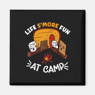 Funny Smores Camping Campfire Marshmallow Life Smo Magnet