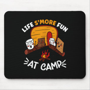 Funny Smores Camping Campfire Marshmallow Life Smo Mouse Pad